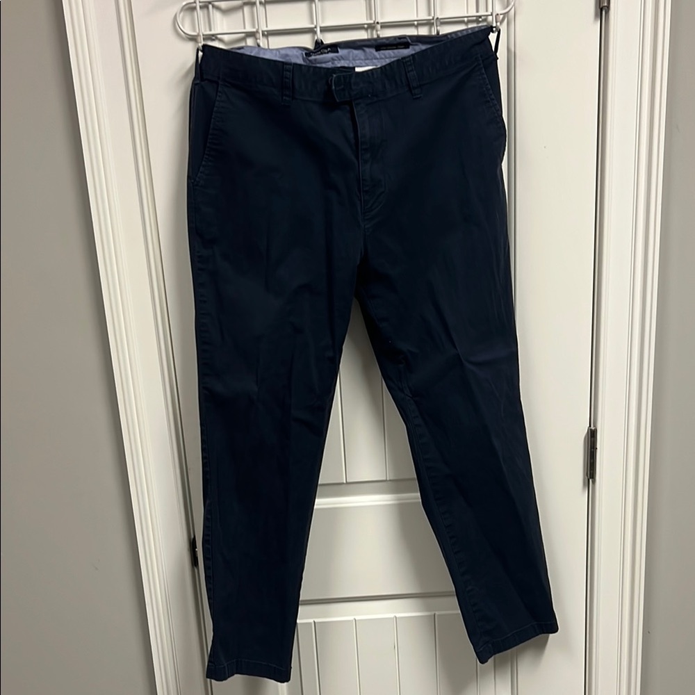 Nautica Blue Chinos Slim Fit Cotton Blend 38/32